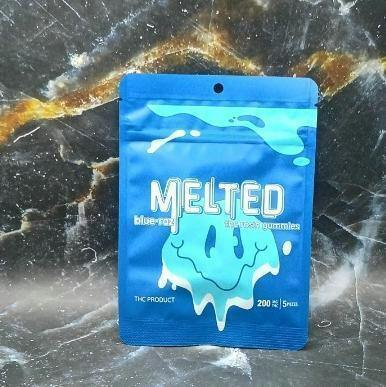 Melted Blue Razz Rosin Gummies 5 x 40MG