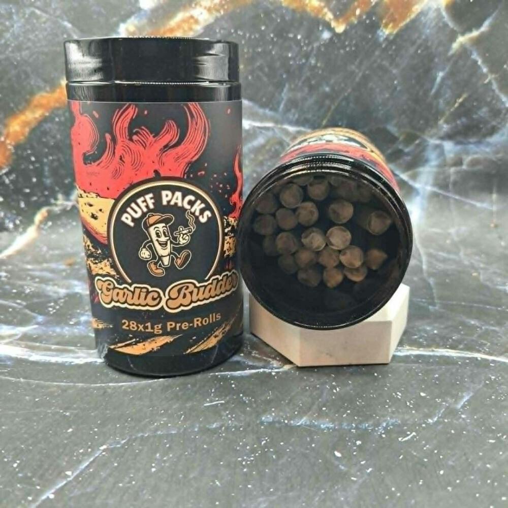 Boujee Puff Packs-Garlic Budder 28 x 1G Preroll Pack