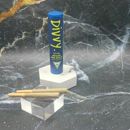 DIVVY-Purple Punch-Indica- 2 x 1G Infused Preroll Pack