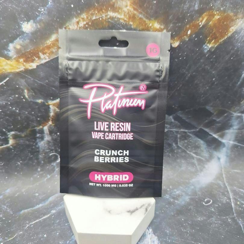 Platinum Vape- Crunch Berries Live Resin Hybrid 1G Cart