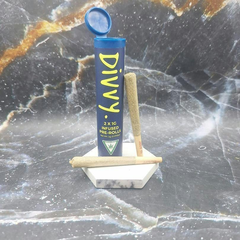 DIVVY- Wild Cherry-Sativa-2 X 1G Infused Preroll Pack