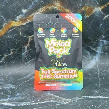 Mixed Pack( watermelon, strawberry, mango, blue razz, pineapple) 200MG Gummies 1- x 20MG-Lit Labs