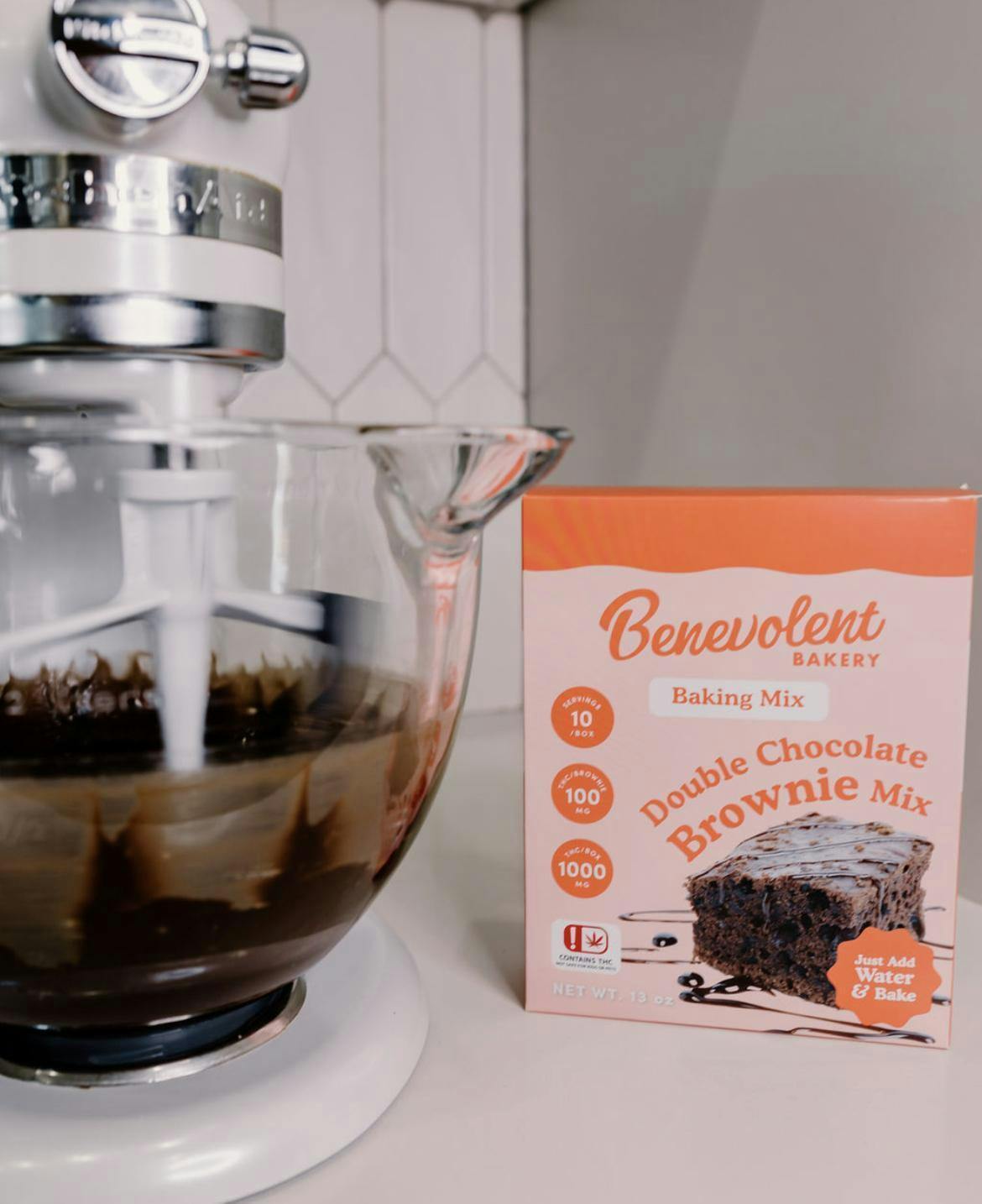Benevolent Bakery Brownie Mix Double Chocolate 1000MG
