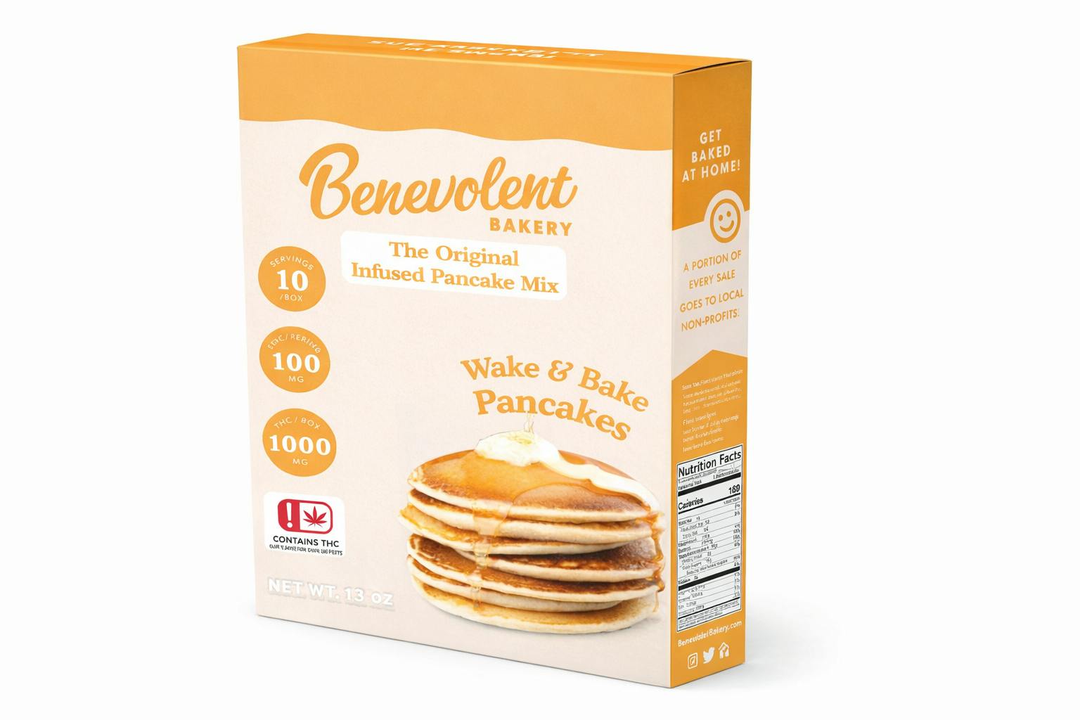 Benevolent Bakery Wake N Bake Pancake Mix 1000MG