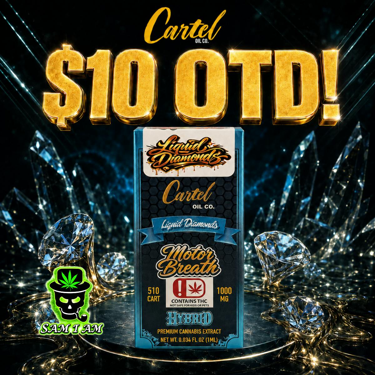 Cartel Oil Co | Motor Breath | Diamond Cartridge | 1g
