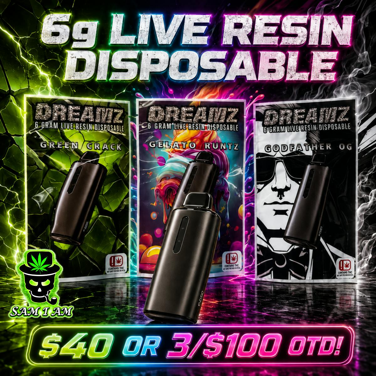 DREAMZ GREEN CRACK 6G DISPOSABLE