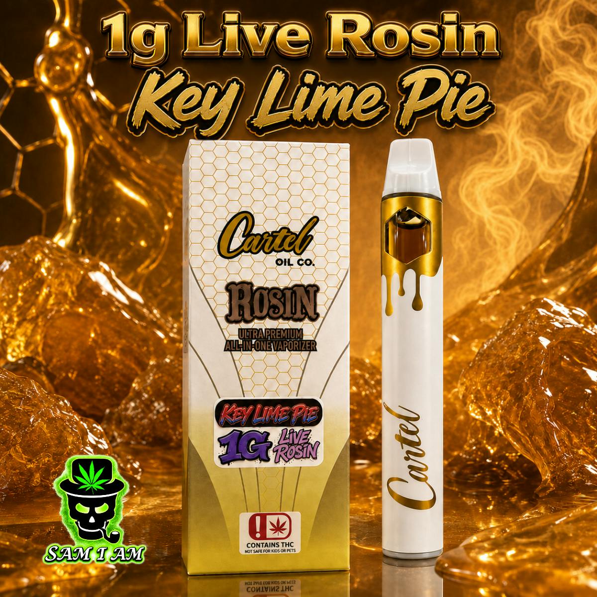 Cartel Oil Co | Disposable | Live Rosin | Hybrid | Key Lime Pie | 1g