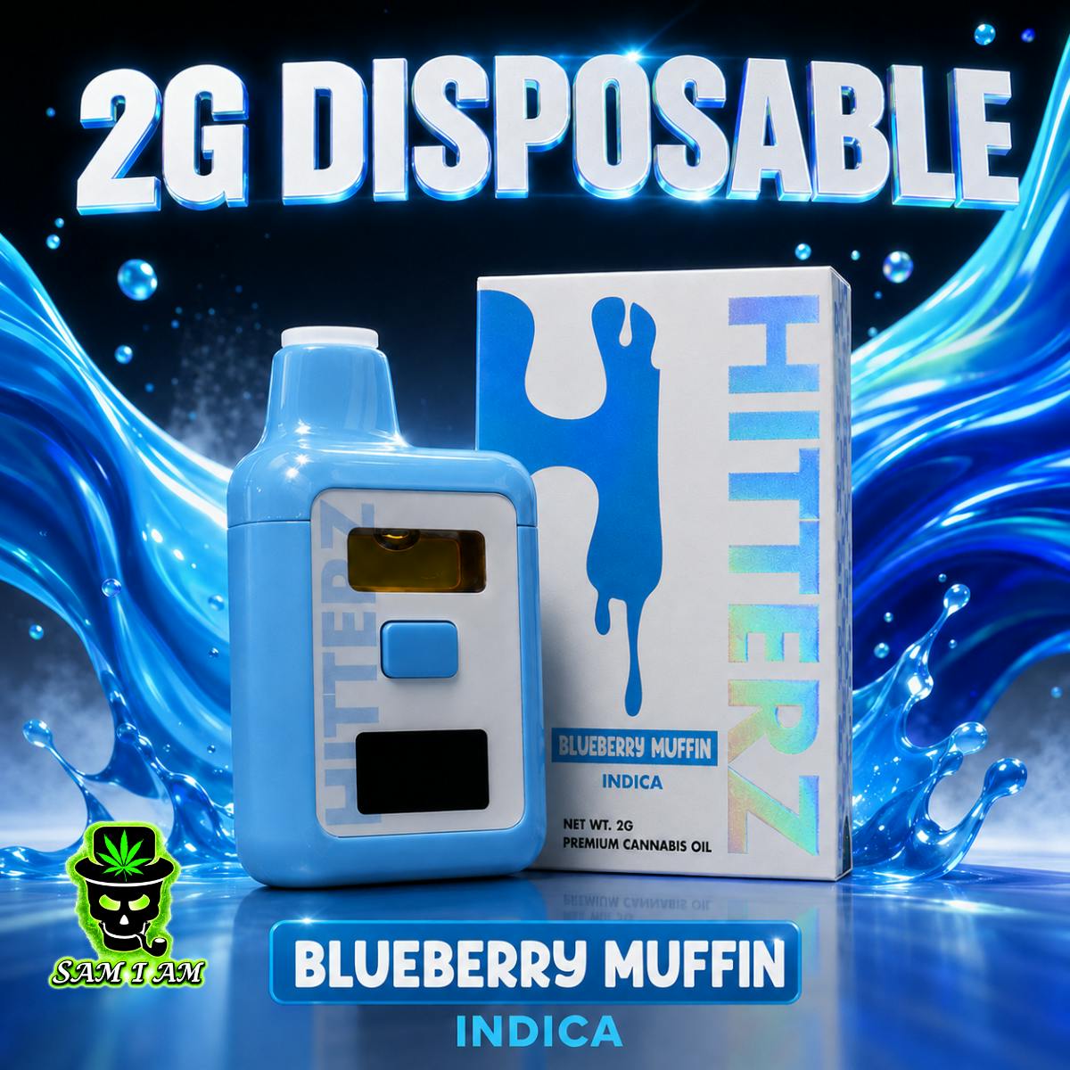 HITTERZ BLUEBERRY MUFFIN 2G DISPOSABLE