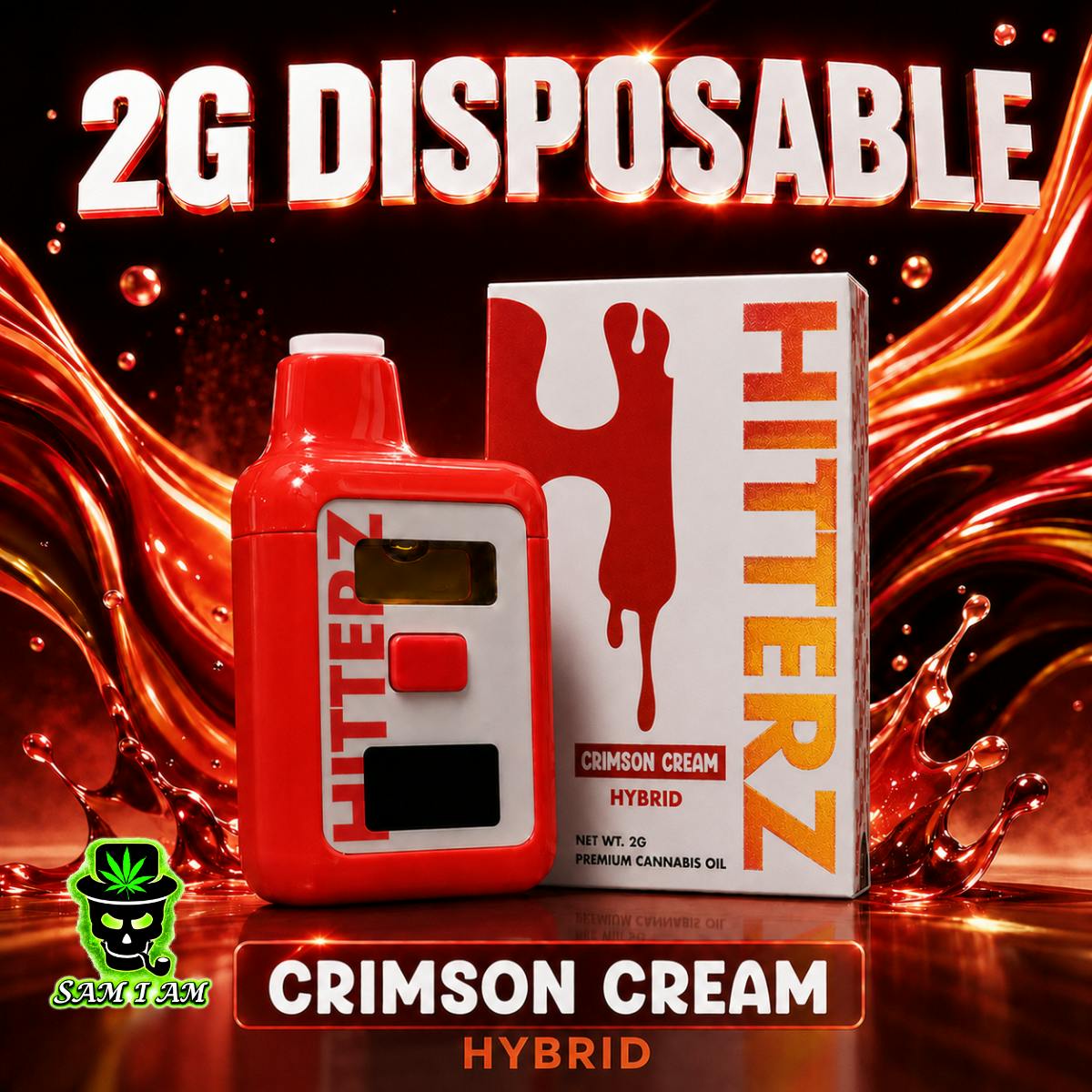 HITTERZ CRIMSON CREAM 2G DISPOSABLE