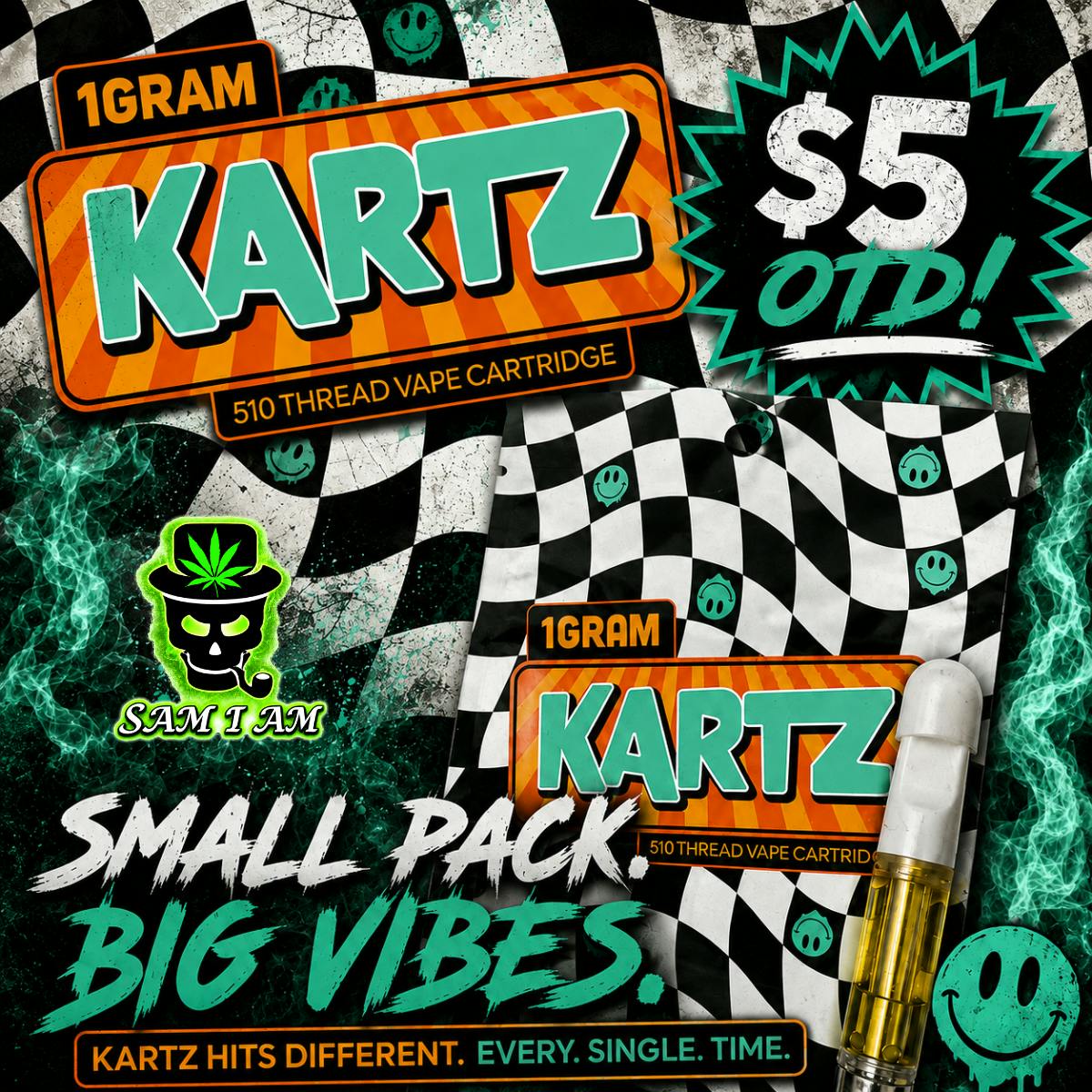 KARTZ ELECTRIC GREEN APPLE 1G CART