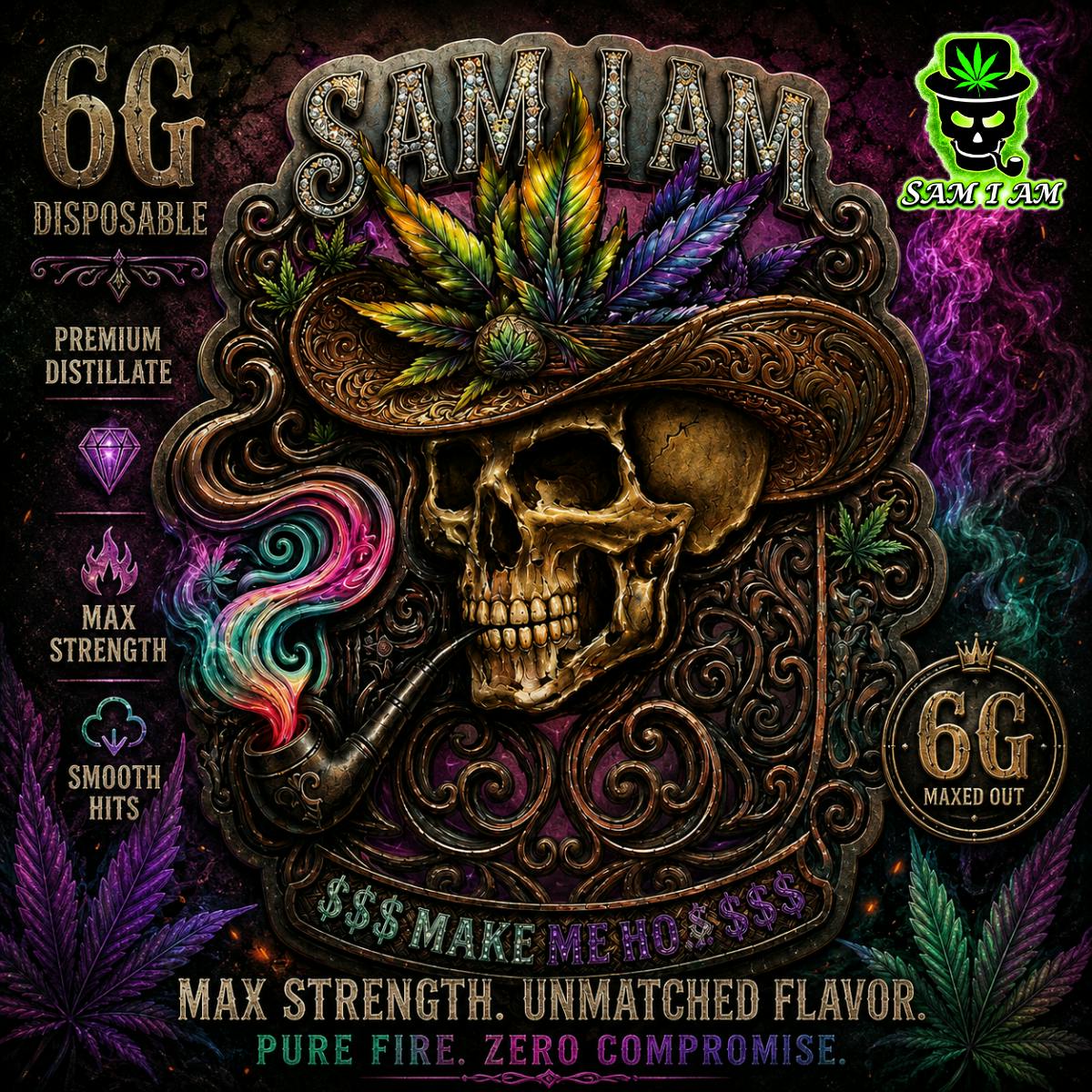 SAM I AM COCO BEACH x HARD LICKING 6G DISPOSABLE