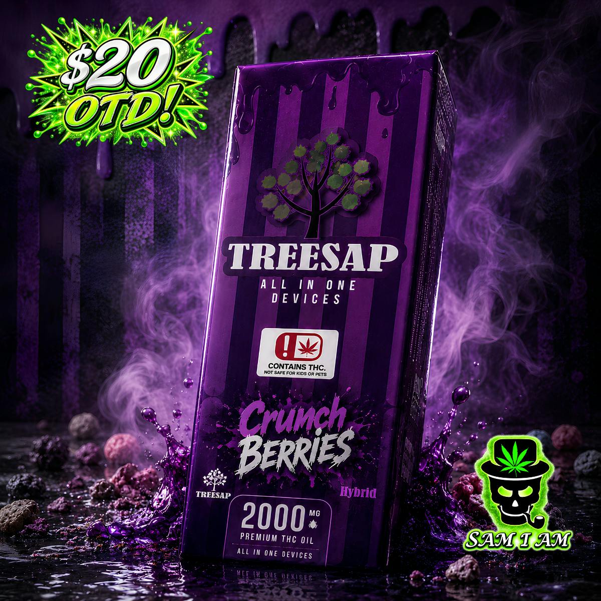 Treesap | Disposable | Distillate | Hybrid | Crunch Berries | 2g