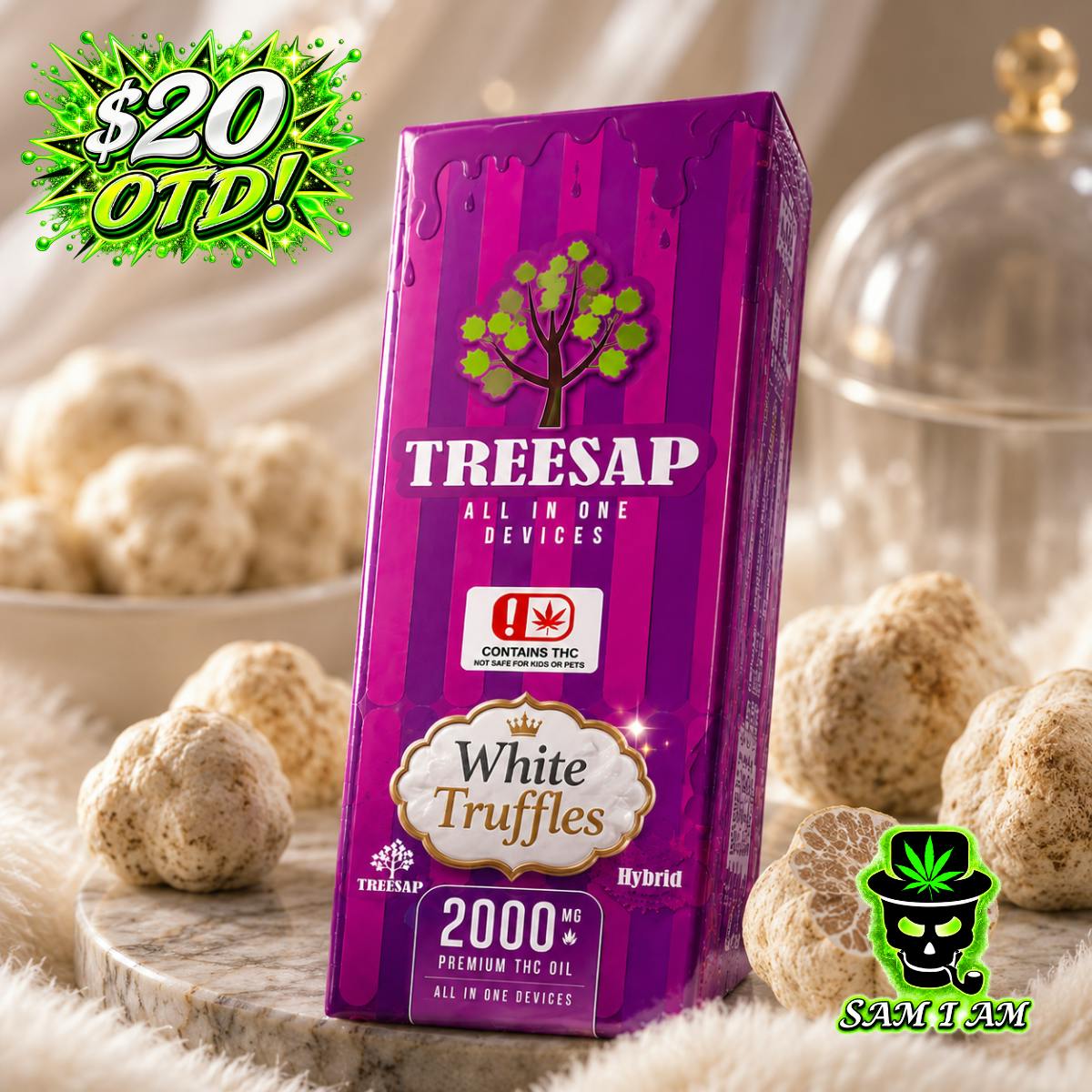 Treesap | Disposable | Distillate | Indica | White Truffle | 2g