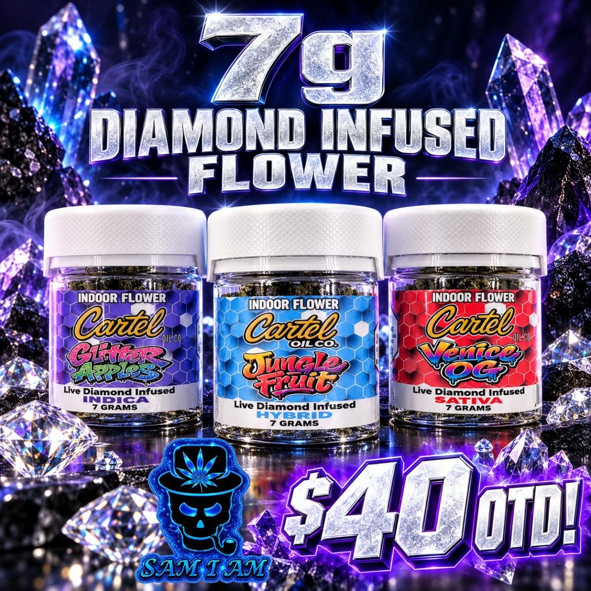 CARTEL MELONADE DIAMOND INFUSED BUD 7G
