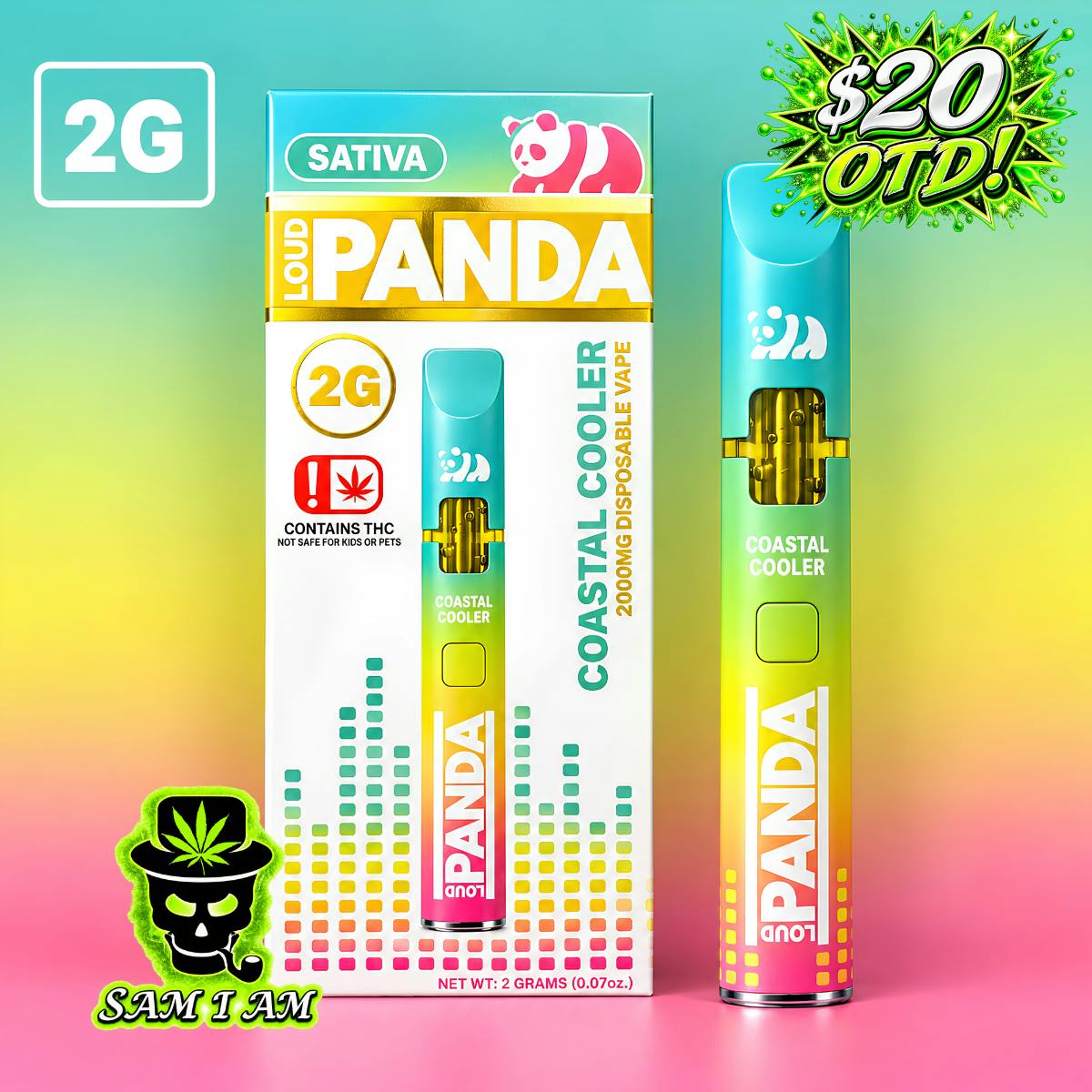 LOUD PANDA COASTAL COOLER 2G DISPOSABLE
