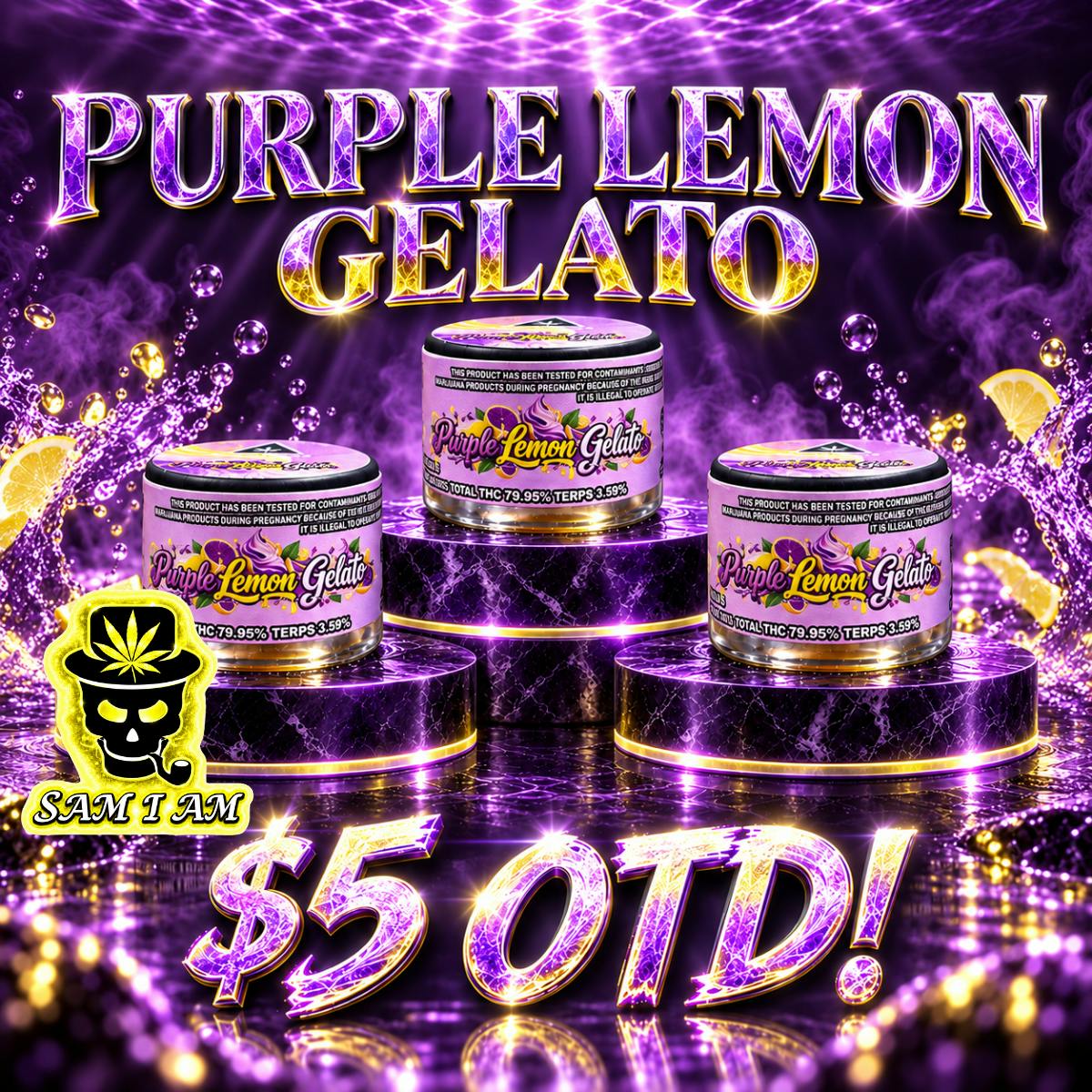 GOODFELLAS PURPLE LEMON GELATO 1G WAX