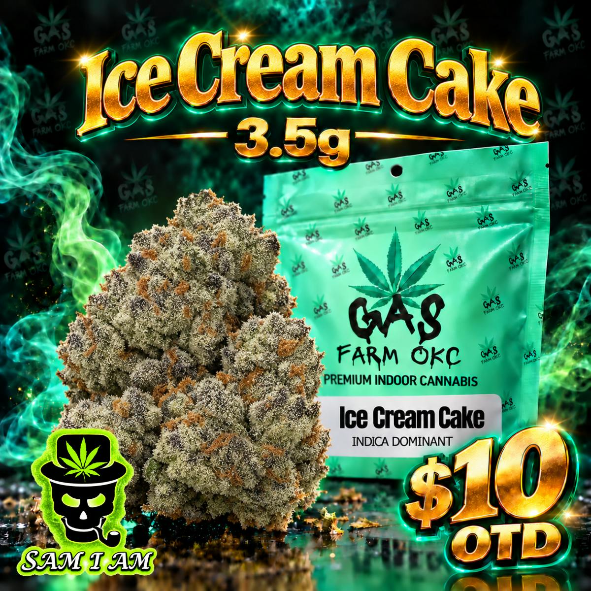 ICE CREAM CAKE 3.5G $10/OTD