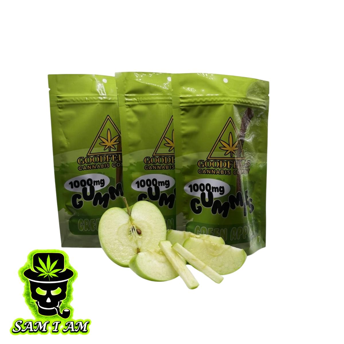 Goodfellas Gummies - Green Apple- 1,000mg