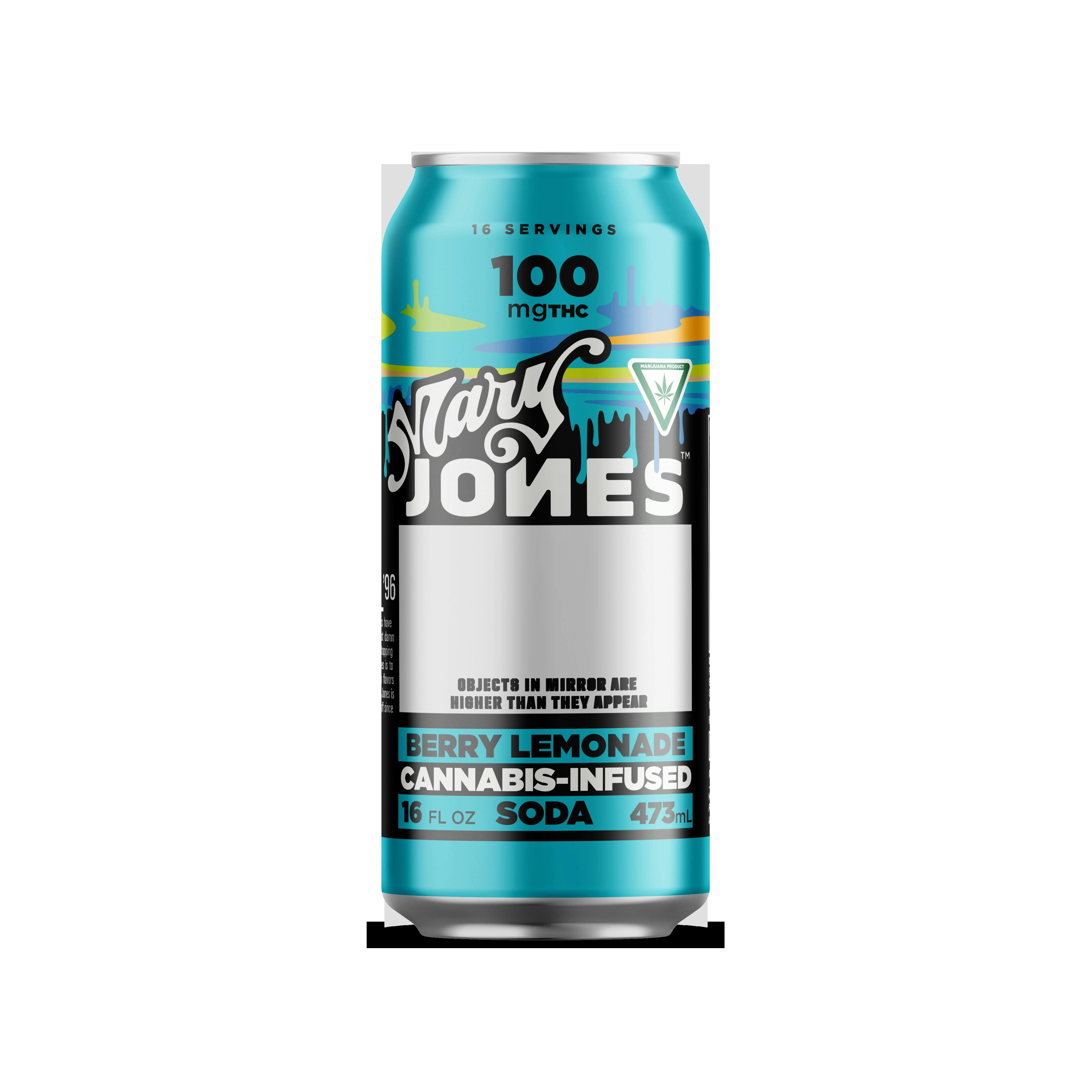 Mary Jones | 100mg THC Soda | Berry Lemonade