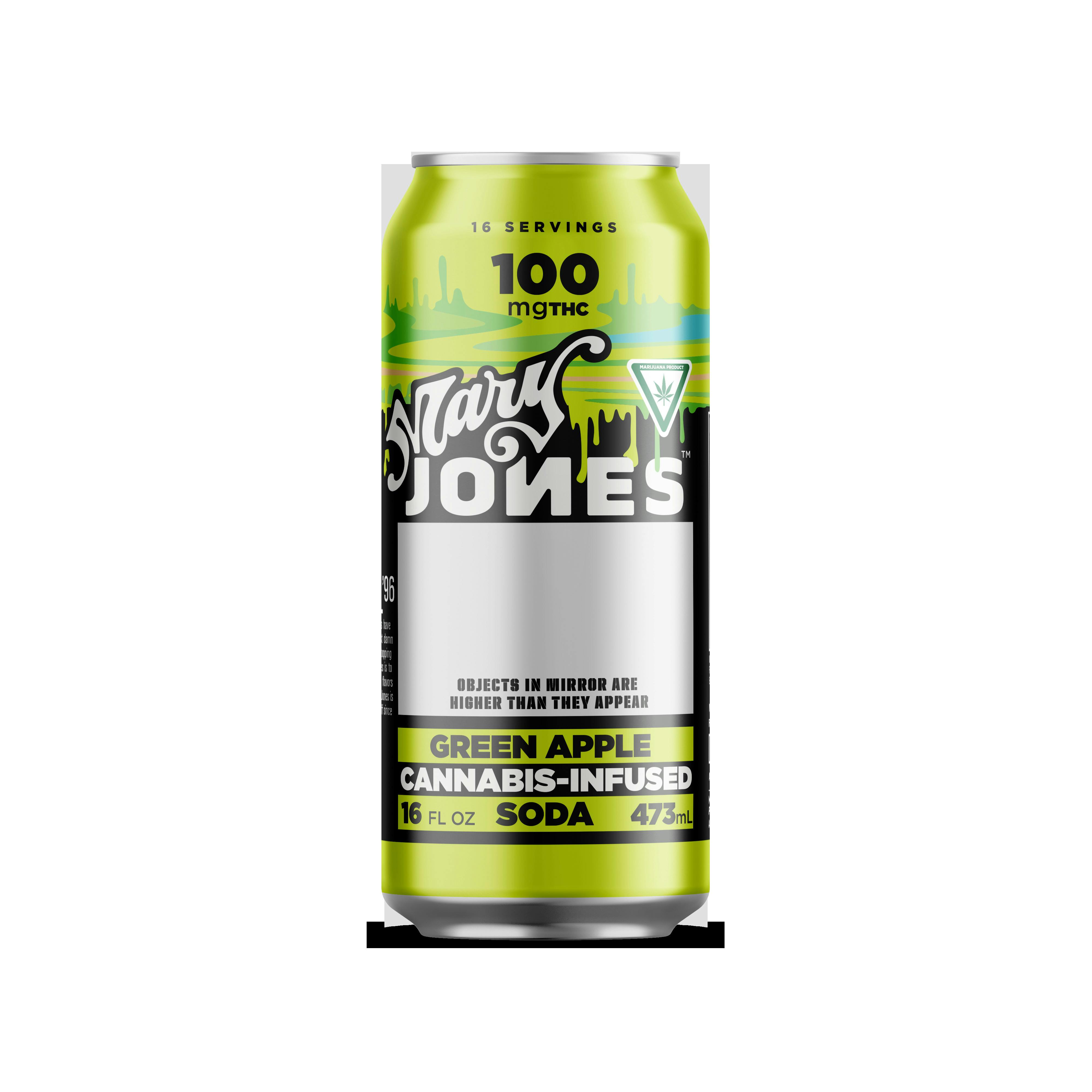Mary Jones | 100mg THC Soda | Green Apple