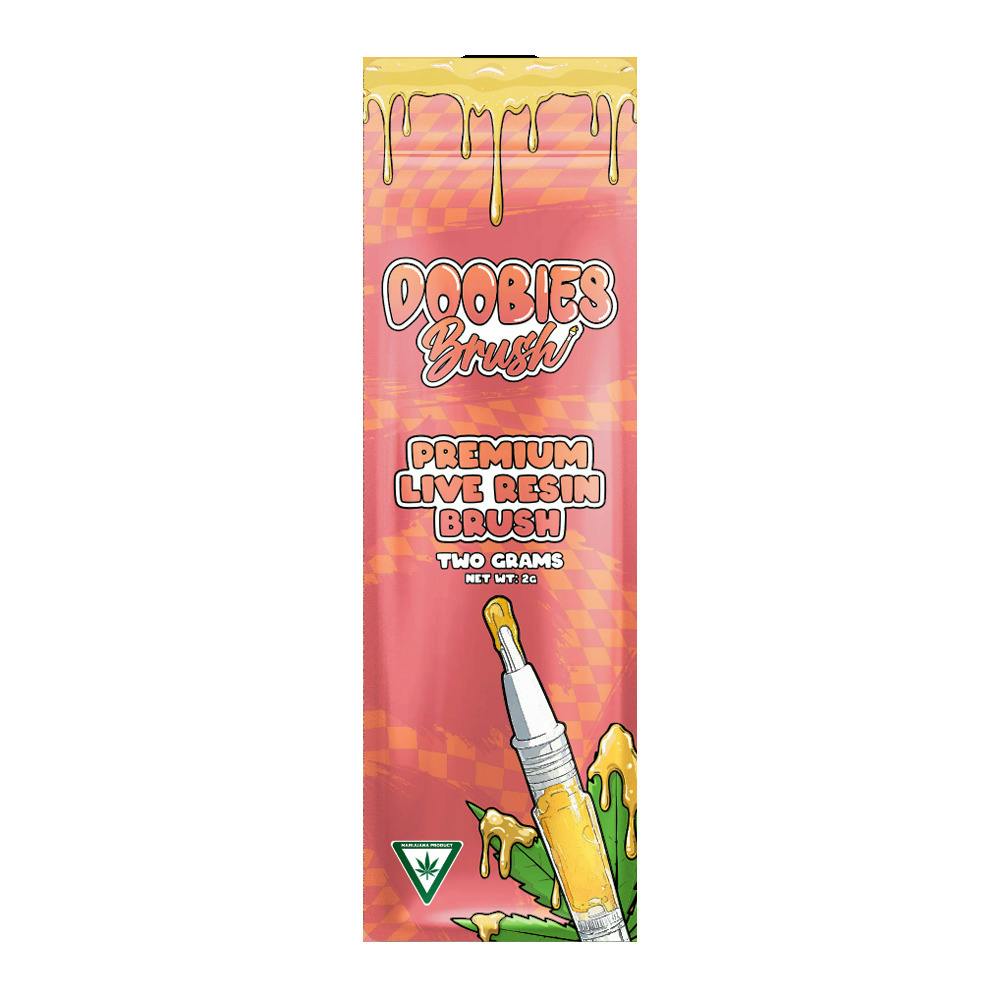 Doobies | 2g Live Resin Brush | Permanent Peach