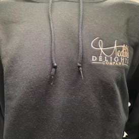 MD Embroidered Hoodie (black) - MED