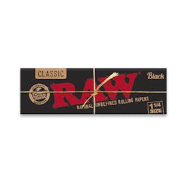 Raw 1 1/4 Classic Black Papers