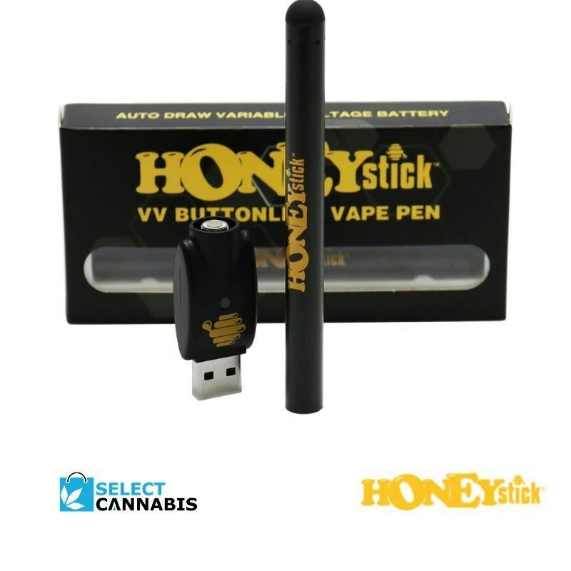 HoneyStick | Black 510 Buttonless Vape Battery
