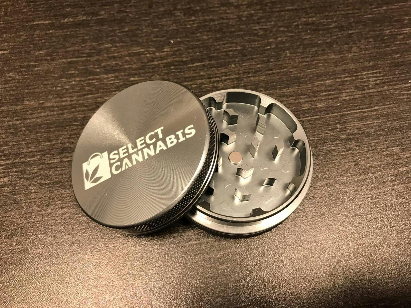 Select Cannabis - 2 Piece Grinder - Aluminum - Grey