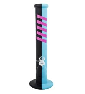 Rebound | 14" Silicone Straight Bong - Blue