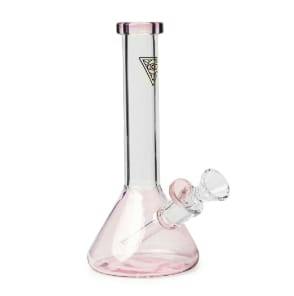 Red Eye Tek | 8" Tall Midge Mini Beaker Bong - Pink