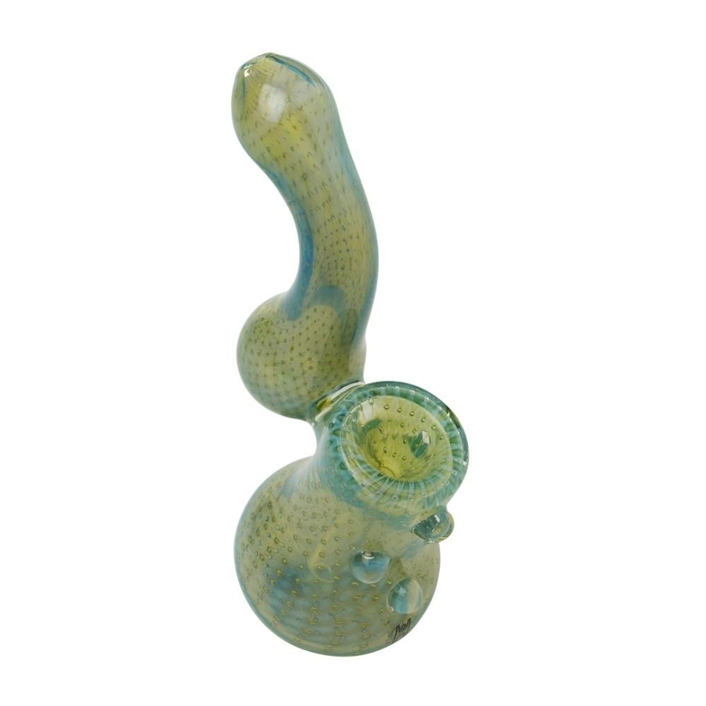 Human Grade Sherlock Bubbler 2 - Green Silver Fumed