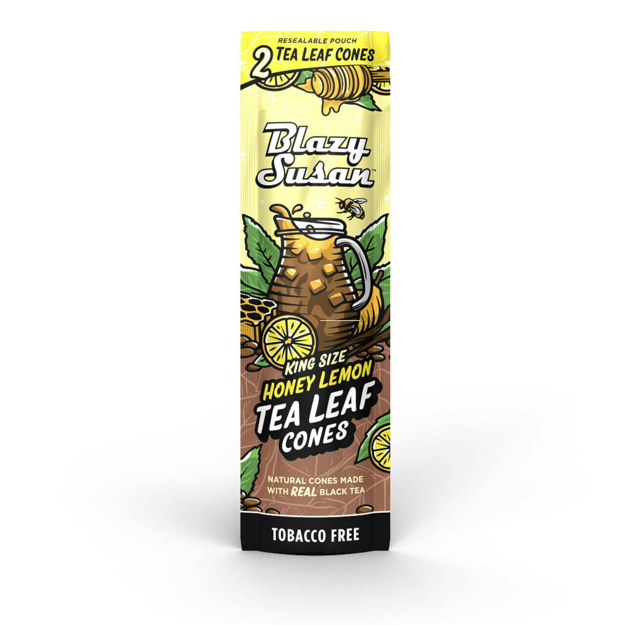 Tea Leaf Cones- King Size- 2pk- Honey Lemon at Waabigwan Mashkiki - St. Cloud Dispensary