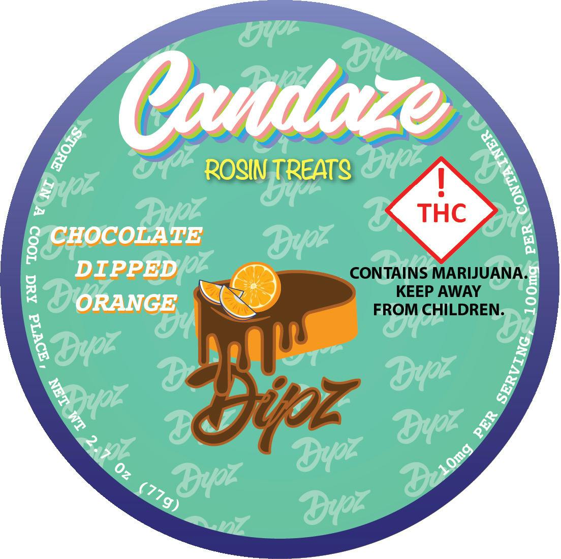 Candaze Rosin Treats - Dipz - Chocolate Dipped Orange (H)