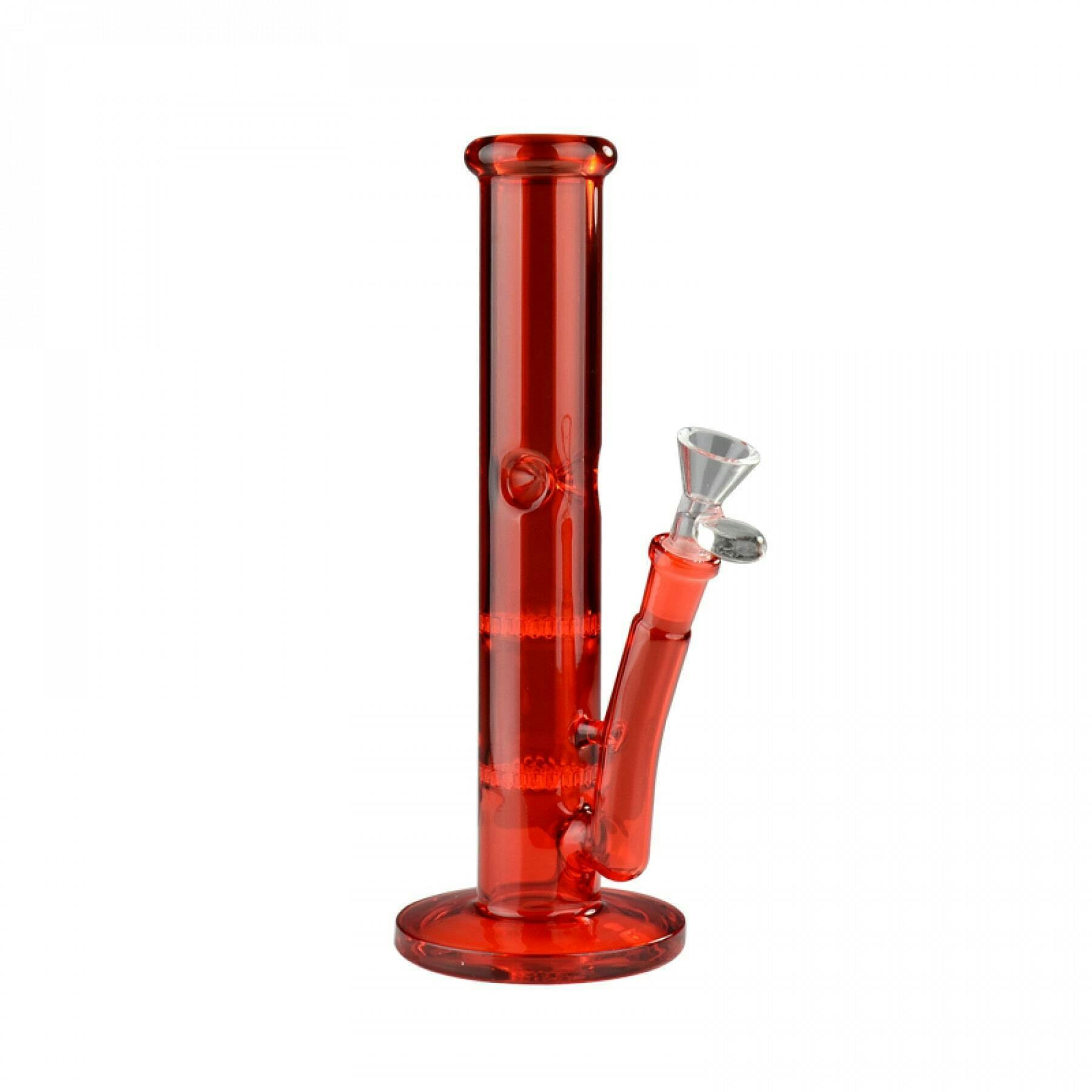 10" Day Glow Straight Tube - RED