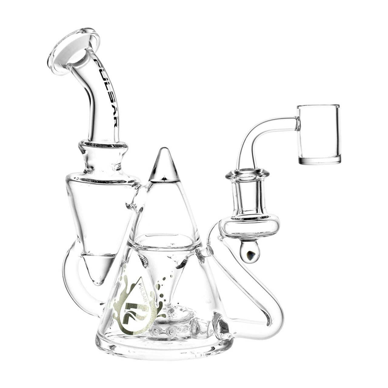 7.75" Pulsar Tea Pot Recycler Rig - 14mm F - Clear