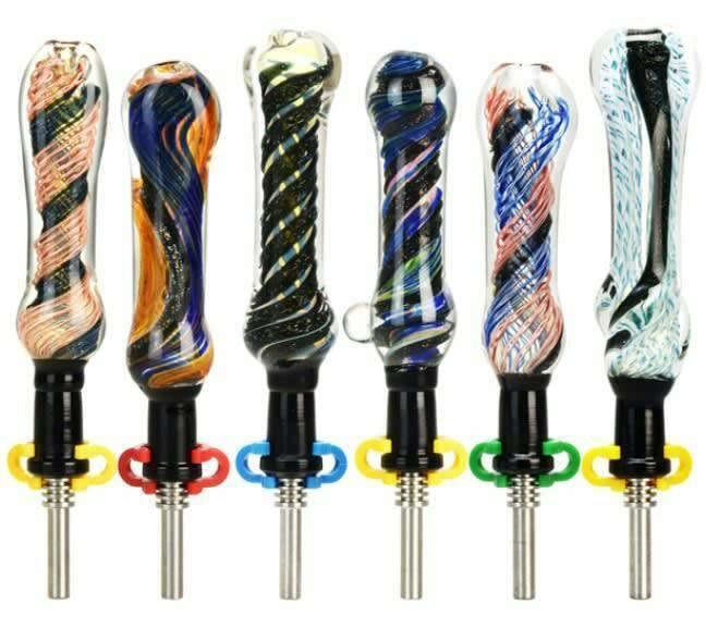 High End Dichro Dab Straw - 5-6" Assorted