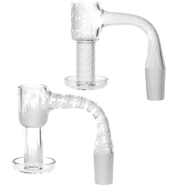 Quartz Terp Slurper Etched Banger - 90D/14mm M/ Designs Vary