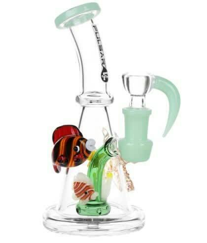 Pulsar Just Keep Swimming Glass Water Pipe - 6.5" / 14mm