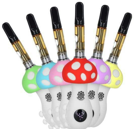 SeshGear Mushroom 510 Vape Battery - 550mAh - Red