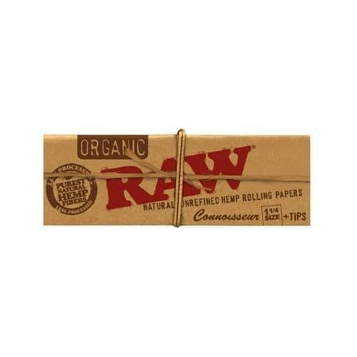 Raw Organic Unbleached Connoisseur 1 1/4 with Tips