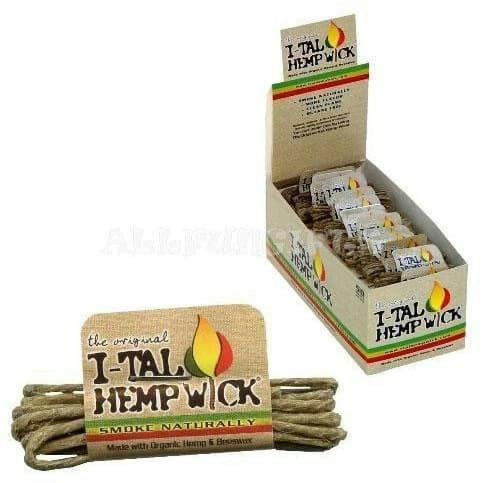 Small I-TAL Hemp Wick 50pc Display