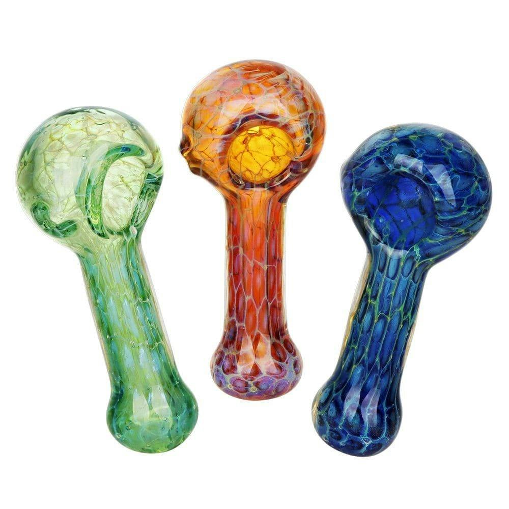 4" Ethereal Threads Glass Spoon Hand Pipe, Assorted Colours