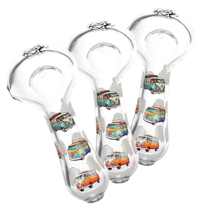 Pulsar, 4.5" Glass Spoon Pipe, VW Bus