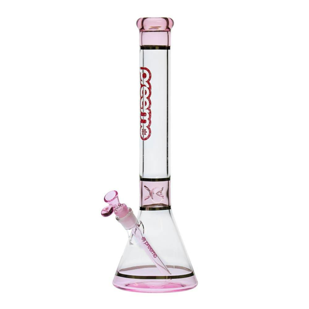 18" Preemo Glass Coloured Base Beaker - Pink