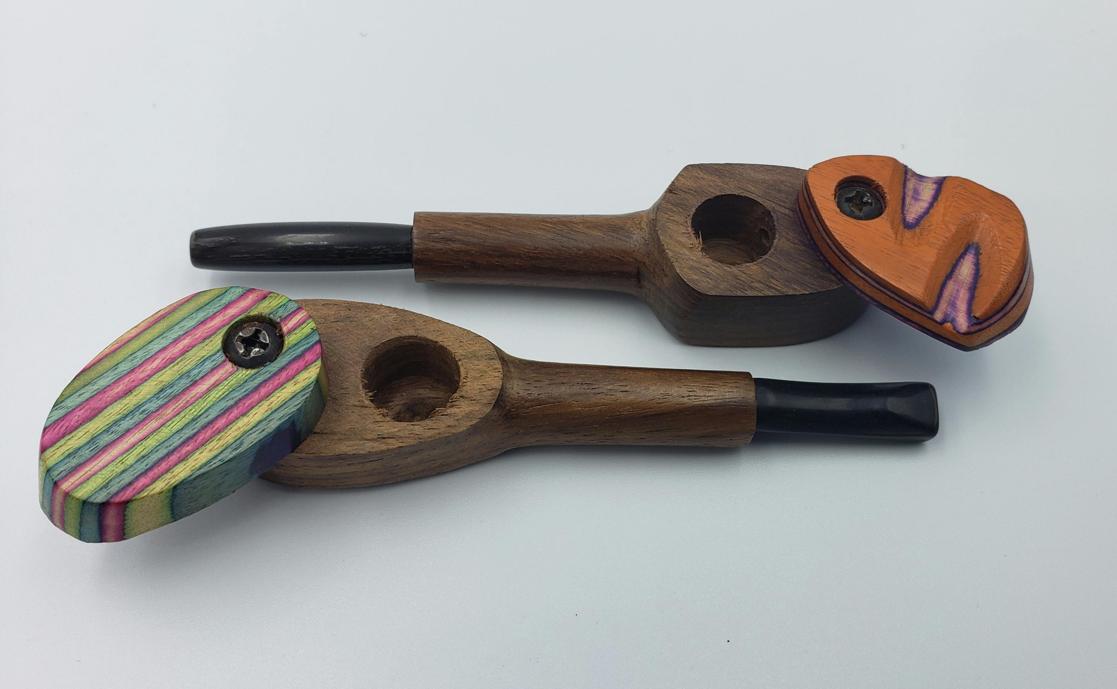 Wooden Pipes - Rainbow Assorted 4"