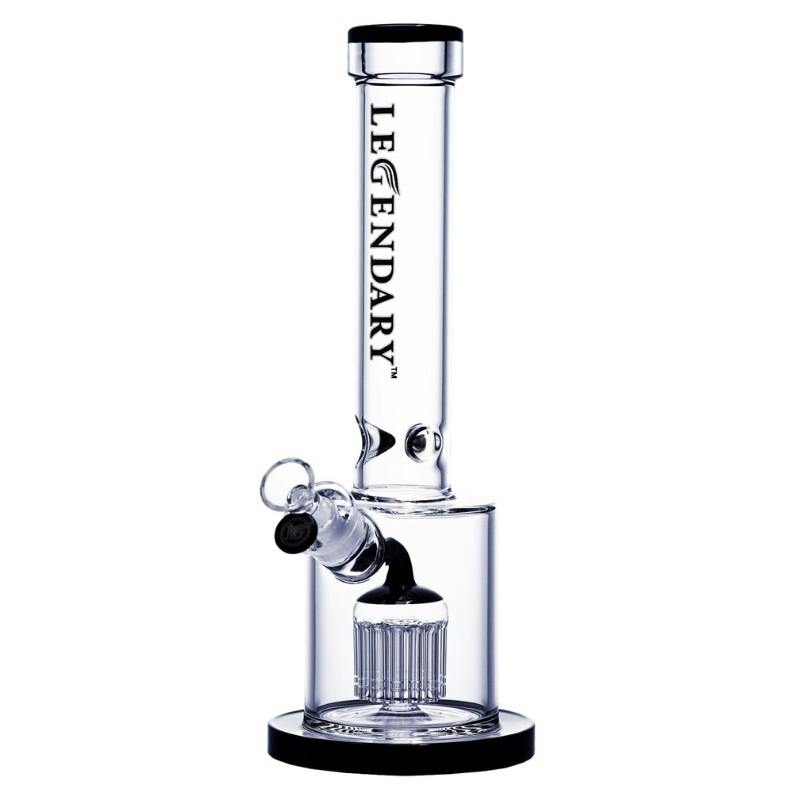 Legendary - Colored Barrel Perc Straight Glass Bong - 15"
