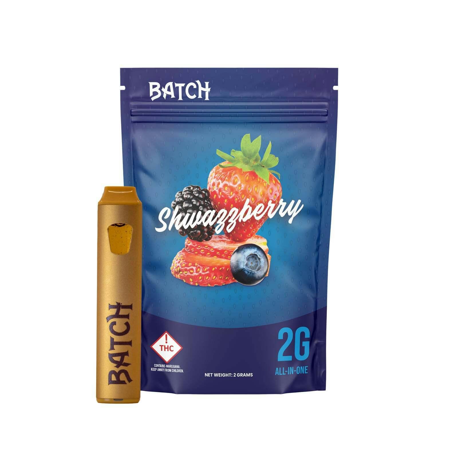 Batch | AIO | Flavors Shwazzberry | 2 g | Batch - Full-Spectrum Disposable