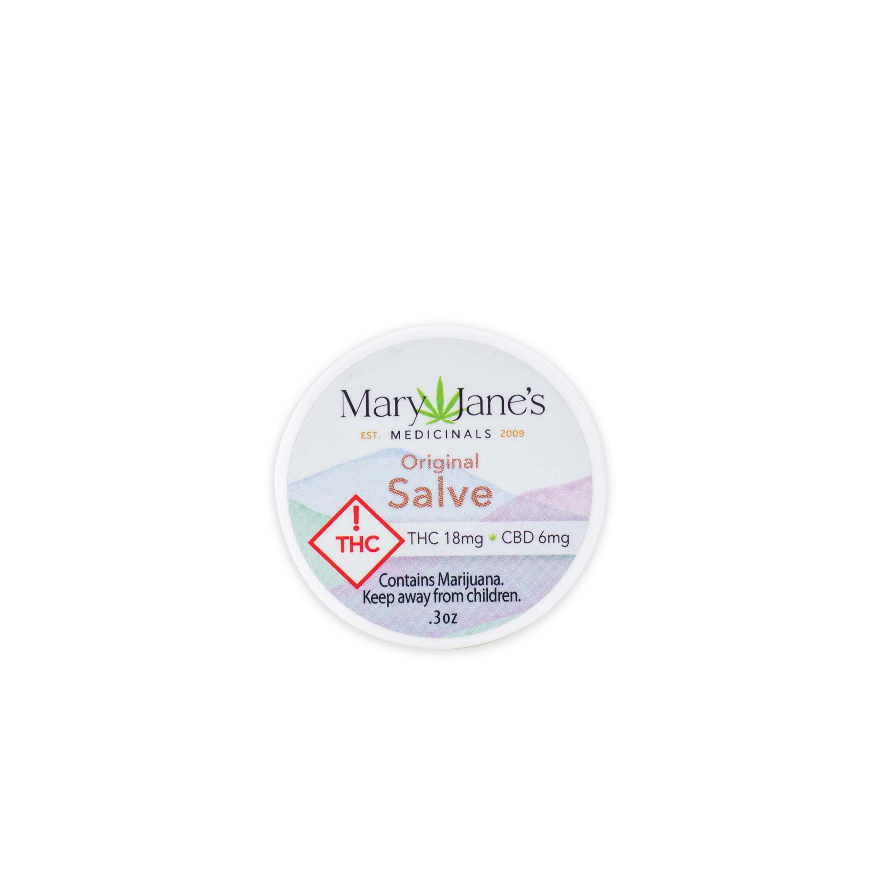 Salve [.3oz] (6mg CBD/18mg THC) | Mary Jane's Medicinals - Mini Salve