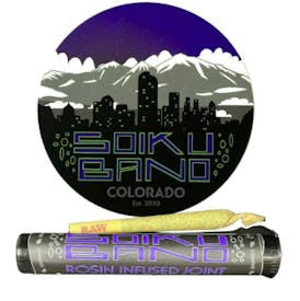 Boof Scotti flower x Purple Flavinoid Rosin Infused Joint - Soiku Bano